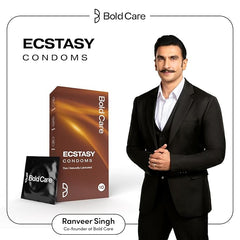 Bold Care 404 Ultra Thin Lubricated Ecstasy Condoms For Men -30 Condoms (Pack Of 3)