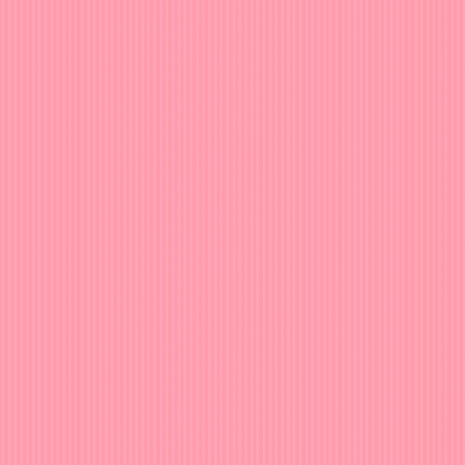 Stripe Glace Cotton 1 Double Bedsheet With 2 Pillow Cover - 90 X 90 Inches, Baby Pink | Fade Resistant & Durable Breathable & Wrinkle Free Bed Sheet