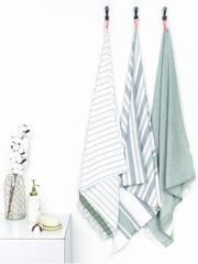 Thirsty Towel Cotton Bath Towel 600 Gsm | Super Soft & High Absorbency Towels, Quick Dry Towels For Men, Women & Kids Set Of 3 (Cambric Green)