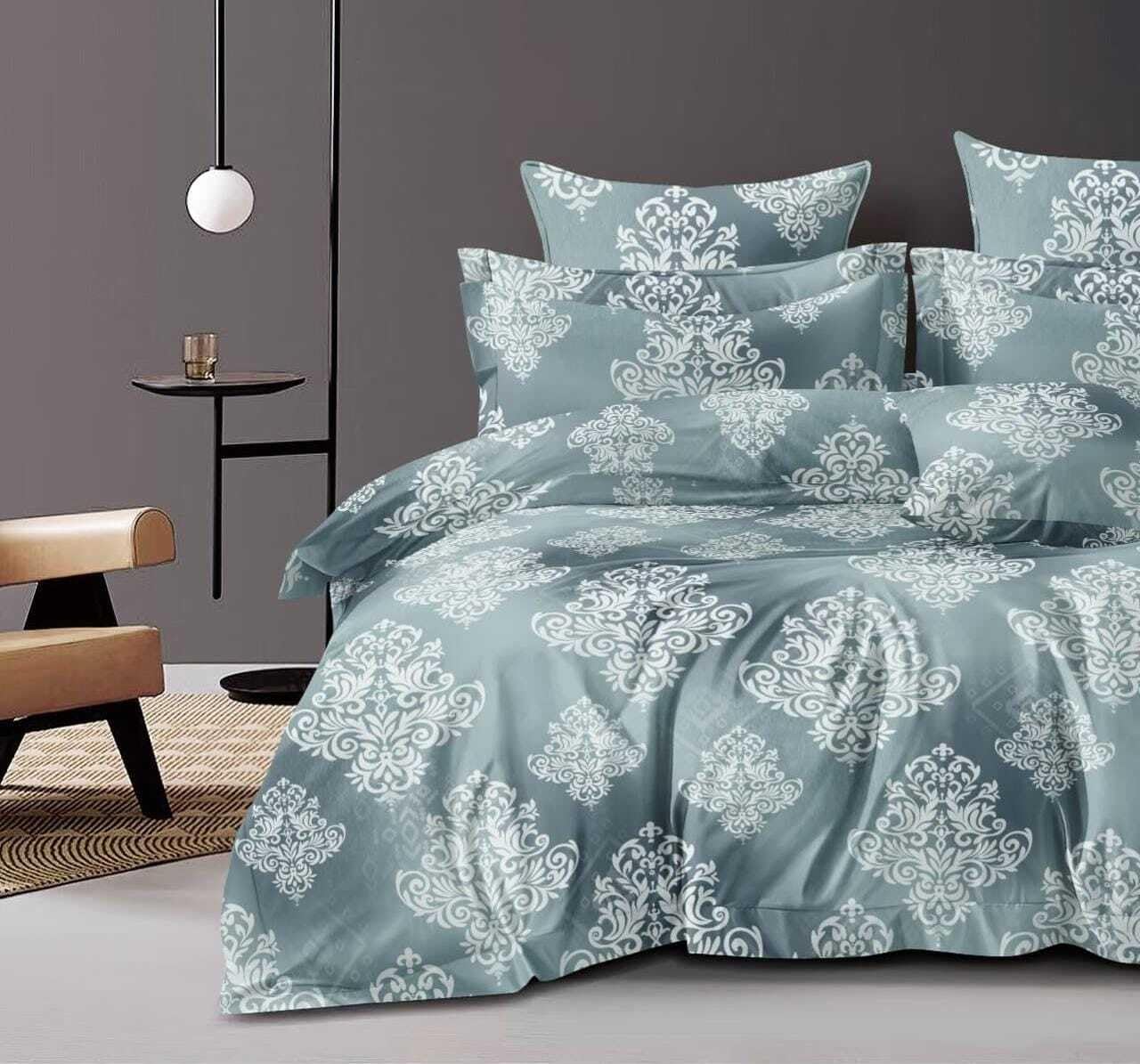 Printed Super King Size Double Bedsheet With Two Pillow Covers - 108 X 108 Inches, Green | Smooth To Touch, Breathable & Long Lasting - Ideal For Everyday Comfort