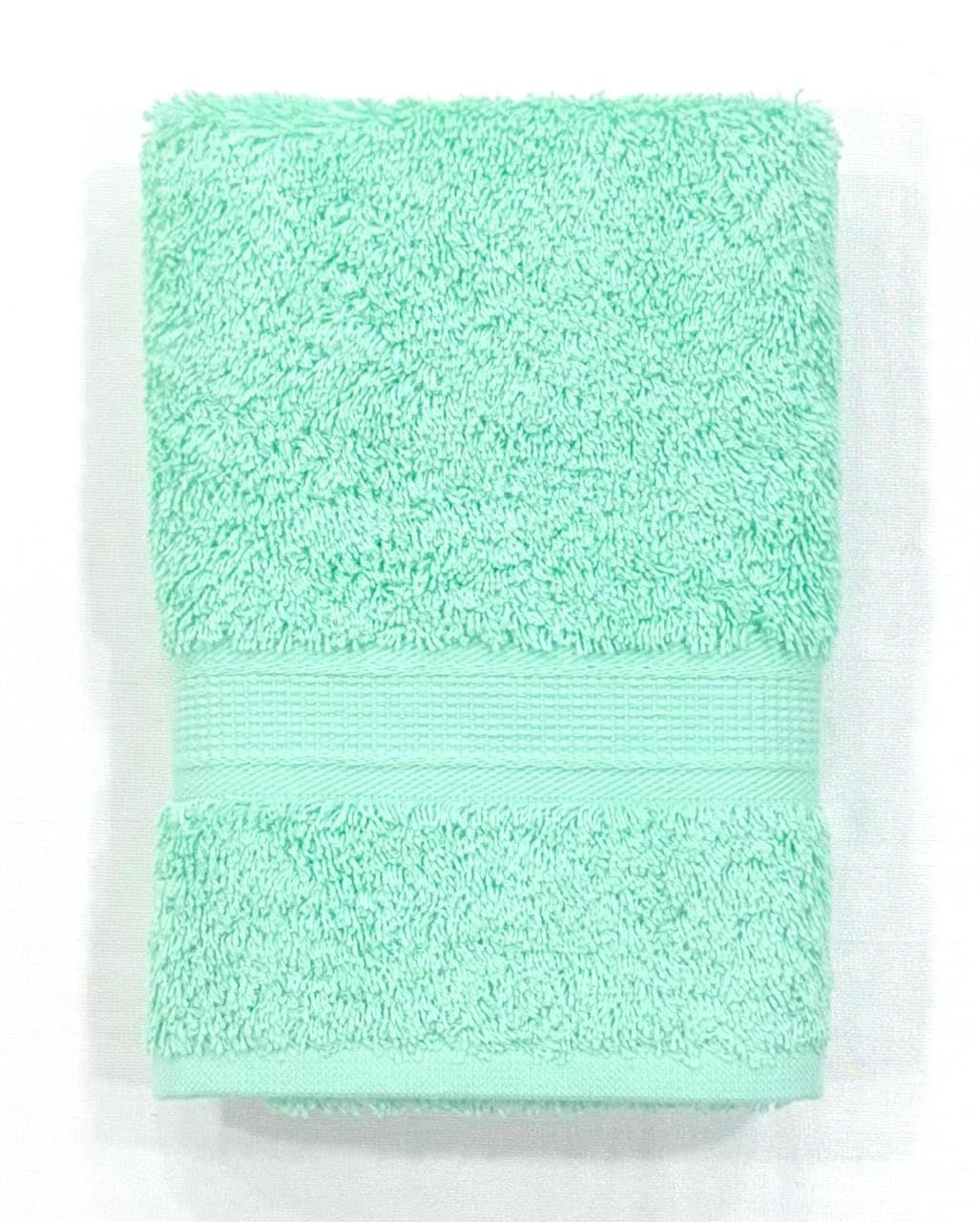 Bombay Dyeing Plain Santino 500 Gsm Cotton Hand Towel Set - Sea Green (2 Piece)