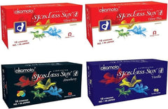 Okamoto Condoms For Men Skinless Skin - Ultra Thin,strawberry & Vanilla (4 X 10s)