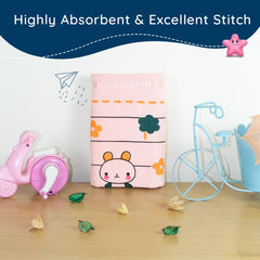 Rangoli 100% Cotton Baby Bath Towel 300 Gsm | Super Soft & Highly Absorbent, Anti-Bacterial, Multipurpose Towels (Light Peach) - Pack Of 1