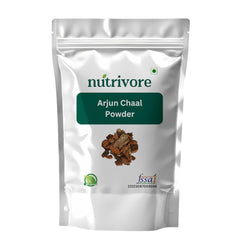 Nutrivore Arjun Chaal Powder 100% Natural & Pure Herbal Arjun Ki Chaal Powder For Men & Women, Support Heart Health & Promote Good Cholesterol | 200gm 0.4lbs