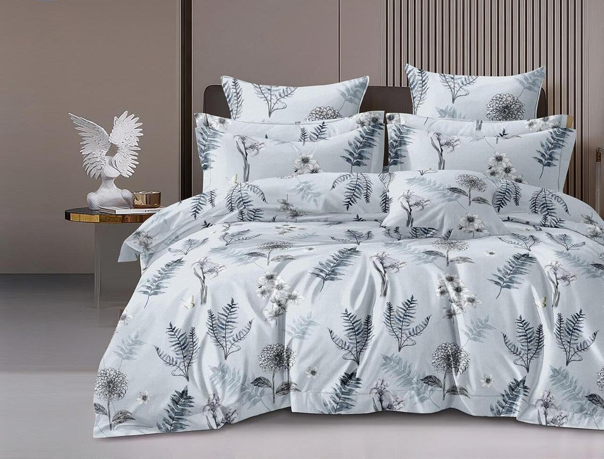 King Size Double Bedsheet With Two Pillow Covers - 108 X 108 Inches, White | Smooth To Touch, Breathable & Long Lasting - Ideal For Everyday Comfort