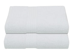 RD Trend 100% Cotton Bath Towels 1000 Gsm | Soft & Absorbent Bath Towel For Men, Women Urban Comfort (White) - 2 Pcs