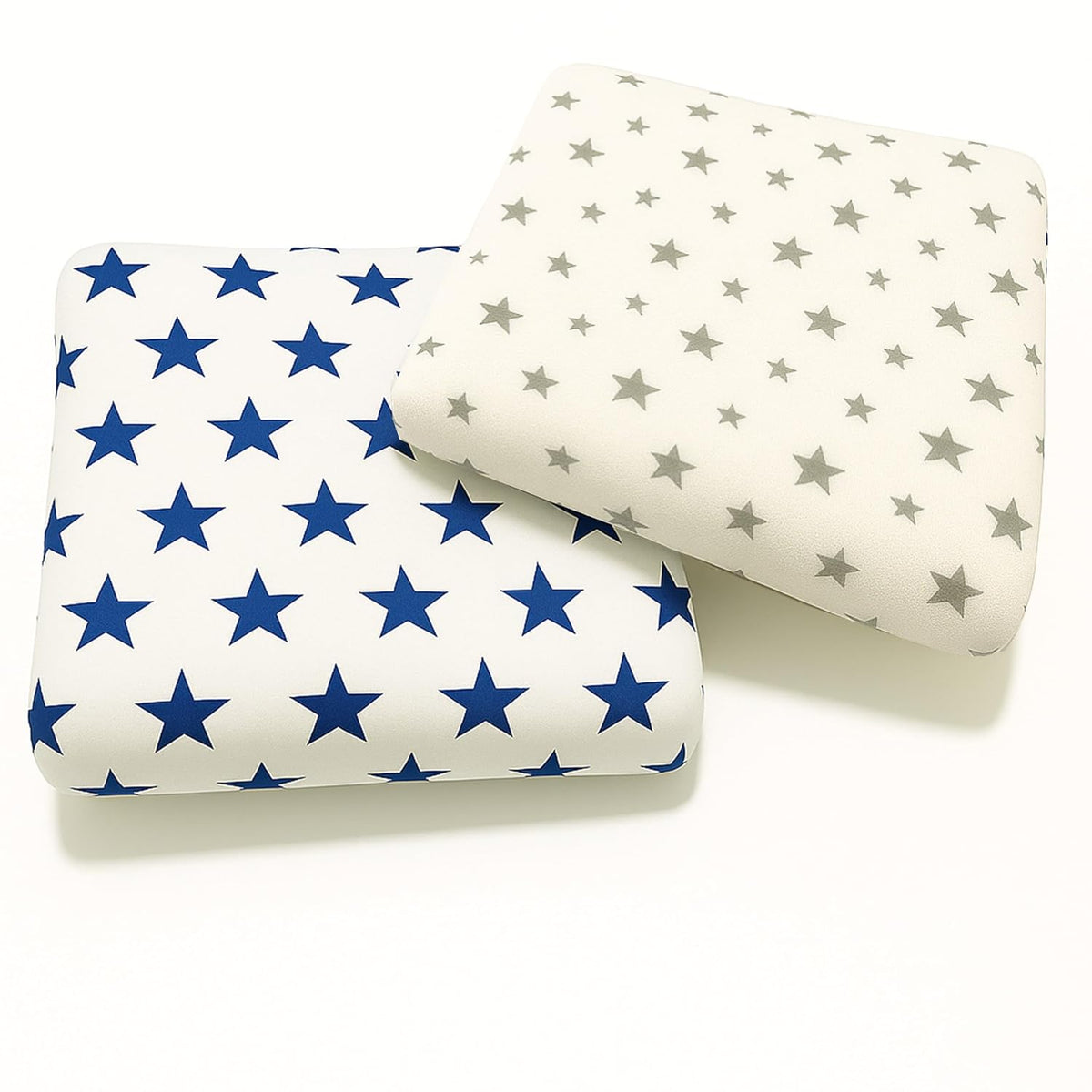 Organic Cotton Muslin Baby Bath Towel 200 Gsm | Cotton Cloth Premium Baby Washable Reusable, Absorbent, Extra Soft (Navy & Grey Star)- Pack Of 2
