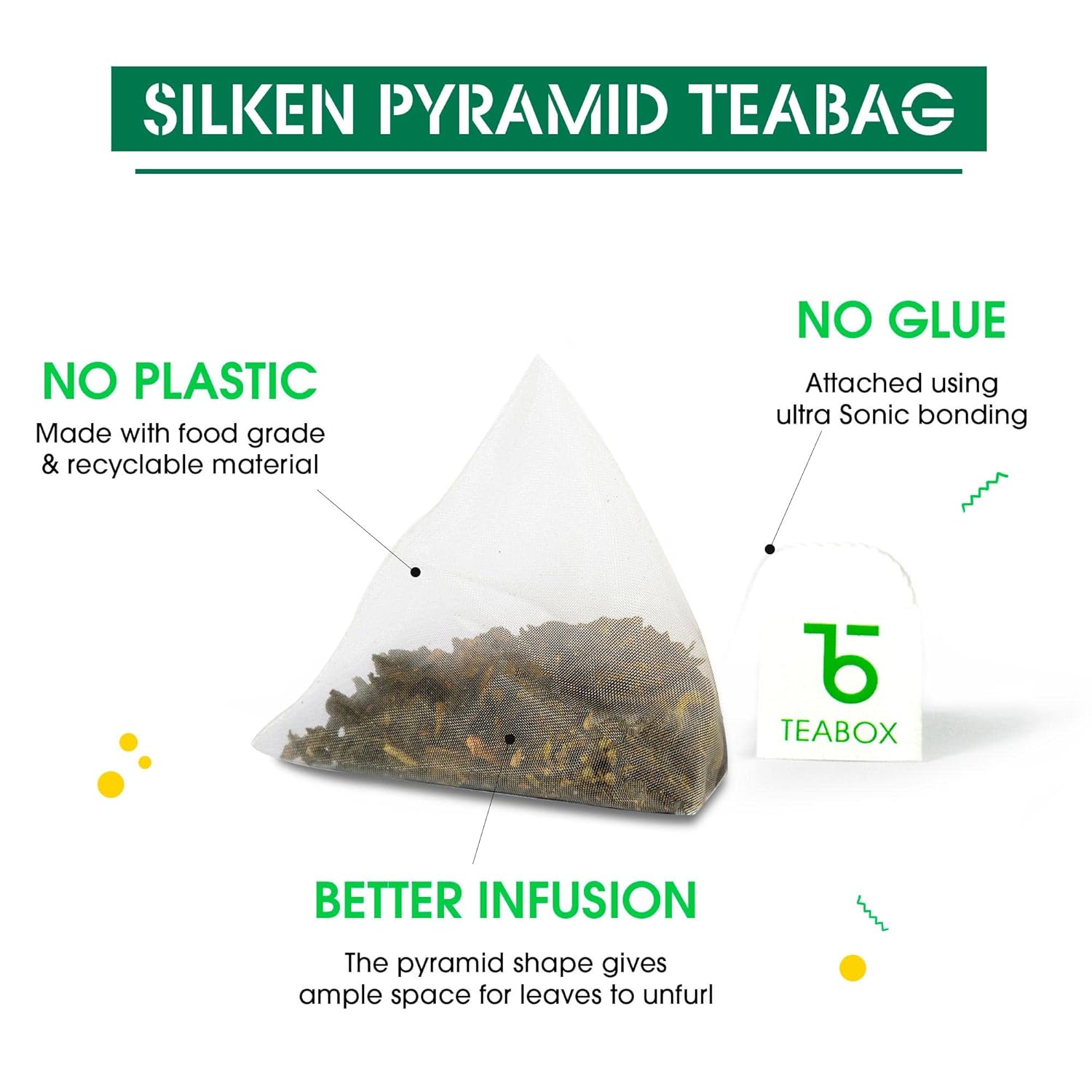 Teabox Darjeeling Green Tea Sampler Bags 100 Tea Bags - 10 Pcs X 10 Flavors | Premium & Aromatic Tea Sampler From The Himalayas - 100% Natural, 0% Bitterness, Low Caffeine