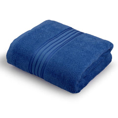 Himêya 100% Cotton Bath Towels 380 Gsm | Large Size Bath Towel For Men & Women (Iris Blue)