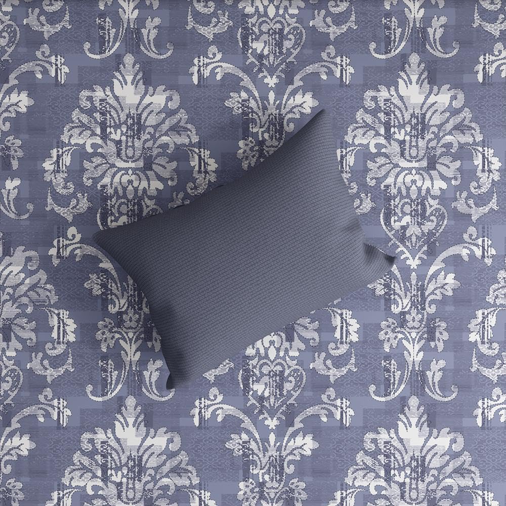 Cotton Elastic Fitted Single Bedsheet With 1 Pillow Cover | 72 X 36 Inches, Dark Grey - Breathable & Durable, Soft & Perfect For All Seasons
