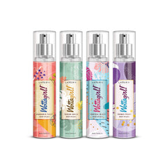 Layer'r Wottagirl French Peony + Mandarin Twist + Tropical Berry + Tuscan Green  Body Splash For Women 25ml Each 0.84 Fl.oz. | Combo Of 4