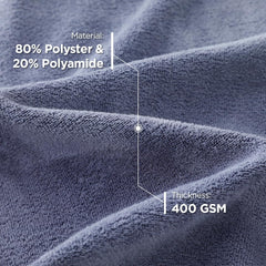 Kuber Industries Face Towel 300 Gsm | Antibacterial Microfiber Hand Towel (Gray) - 2 Pcs