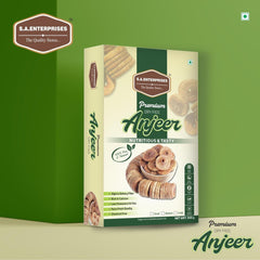 Premium Dried Afghani Anjeer By S.A Enterprises 1kg, (500gm*2) Each | Medium Size Figs Dry Fruits Healthy & Delicious Anjeer | 17.6 Ounce Each