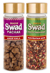 Panjon Swad Anar Amla & Navaratan Mix Mouth Fresheners 260gm, (130gm *2 Bottles)