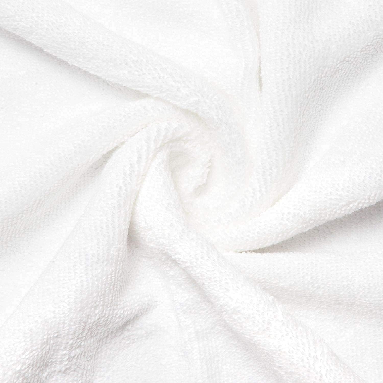 Space Fly Cotton Face Towels 600 Gsm | Soft & Absorbent Face Napkins For Daily Use | Multipurpose Small Towel | Set Of 4 (White)