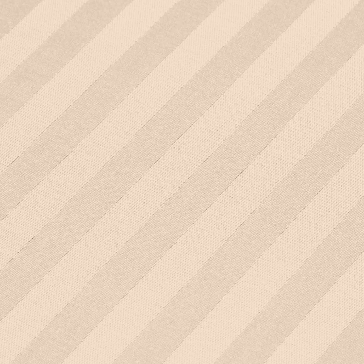 Stripe Single Size Bedsheet With 1 Pillow Cover - 36 X 78 Inches, Beige | Skin Friendly Fabric For Everyday Comfort | All Season Comfort