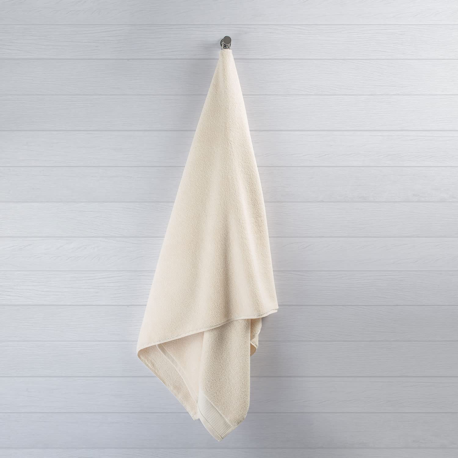 Spread Spain 100% Cotton Bath Towels 500 Gsm | Resort Bath Towel, Super Absorbent & Soft Bath Towel Large Size For Men & Women (Ivory)