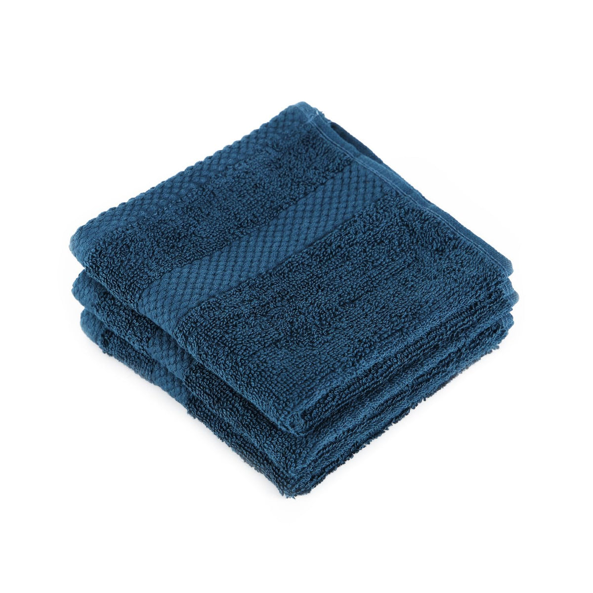Earthy Fables Premium Face Towels 600 Gsm | Ultra Soft, Quick Dry & Highly Absorbent, For Gym, Travel & Acne-Prone Skin | Set Of 3 (Dark Teal)