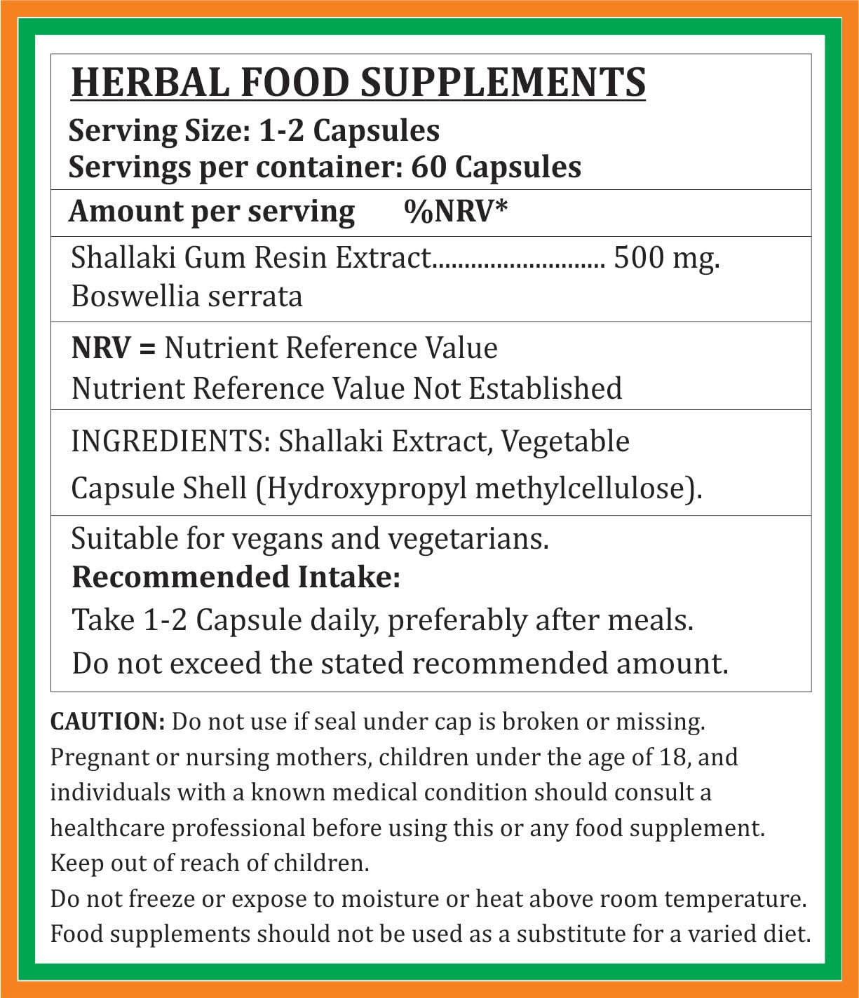 Satya Naturals Boswellia Serrata Shallaki Extract Capsules, Highest Potency, 100% Herbal Product | 500mg 60 Veg Capsules 100gm 0.2lbs Each Pack Of 2
