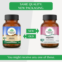 Organic India Arjuna, Aids Healthy Pumping Activity Of The Heart, Promotes Healthy Lipid Profile | 60 Capsule, 100gm 0.2lbs