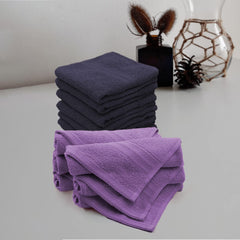 Sassoon Anatolia 12 Piece Cotton Face Towel 500 Gsm (Denim & Grape)
