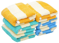 Akin Cotton Hand Towel 900 Gsm (Multicolor) - 6 Pcs