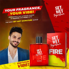 Set Wet Fire Perfume For Men 100ml 3.4 Fl.oz. | Woody Long Lasting Perfume For Men | Gift For Men | Best Date Night Fragrance