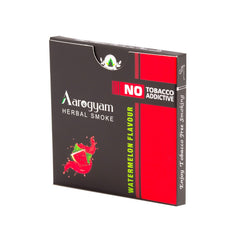 Aarogyam Herbals 100% Tobacco & Nicotine Free Cigarette For Relieve Stress & Mood Enhance Product For Smokers - 10 Sticks In Each Packet Watermelon Flavour, Pack Of 1