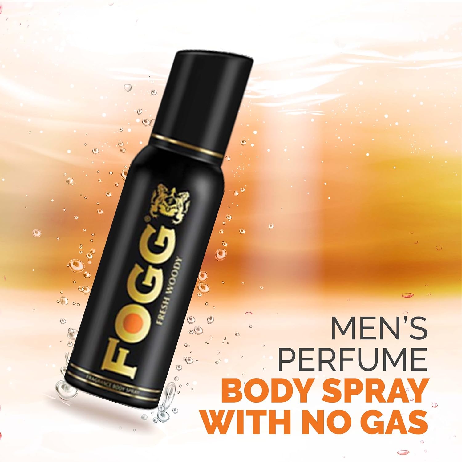 Fogg Fresh Woody Premium No Gas Deodorant For Men Long-lasting Perfume Body Spray 120 Ml 4 Fl.oz.