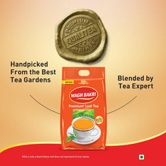Wagh Bakri Premium Leaf Tea Pack - 1 Kg, 35.2 Ounce | Rich Color, Strong & Refreshing Taste, Awesome Aroma Chai Patti