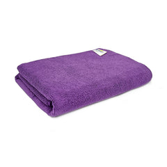 Softspun Microfiber Hair & Face Care Bath Towel 221 Gsm | Ultra Absorbent Super Soft & Comfortable Quick Drying For Men & Women Daily Use Large Size Towel (Purple)