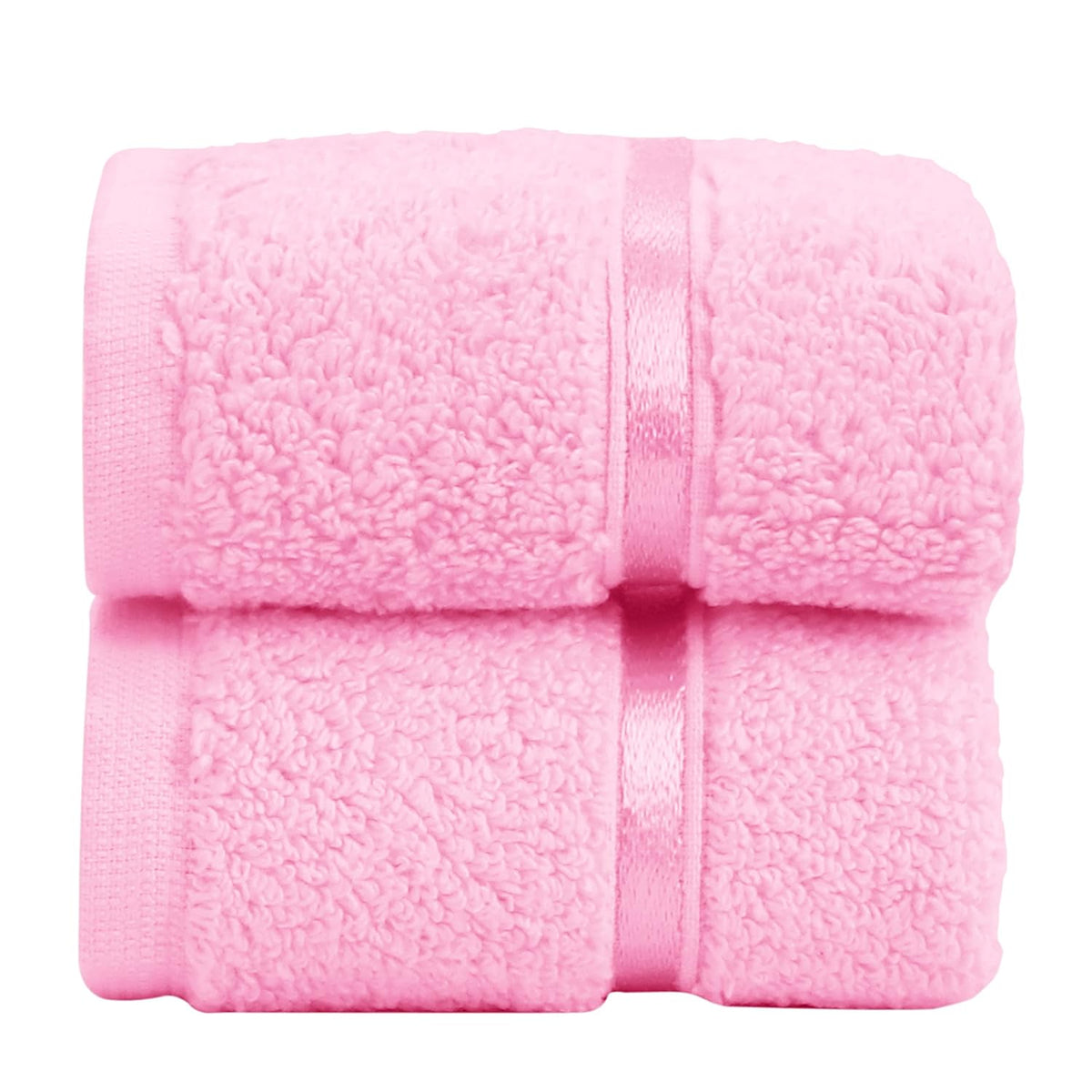 Spread Spain 100% Cotton Face Towel 600 Gsm | Roman Face Towel Super Absorbent Soft & Quick Dry Towels (Pink) -Set Of 2