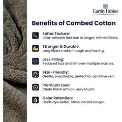 Earthy Fables Premium Bath Towel 600 Gsm | 100% Combed Cotton Ultra Soft, Quick Dry & Highly Absorbent For Home, Travel & Acne-Prone Skin (Grey)