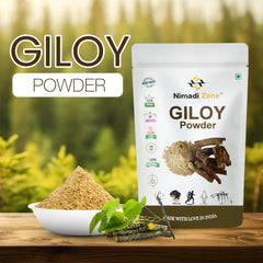Nimadi Zone Giloy Guduchi Tinospora Cordifola Powder, Immunity Support, For Immunity Wellness | 200gm 0.4lbs