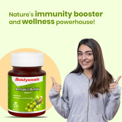 Baidyanath Amlaki Amla Natural Health Booster For Enhanced Hair, Skin, Digestive Health, Metabolism Support & Sugar Level Management | 60 Tablets , 100gm 0.2lbs Each Pack Of 2