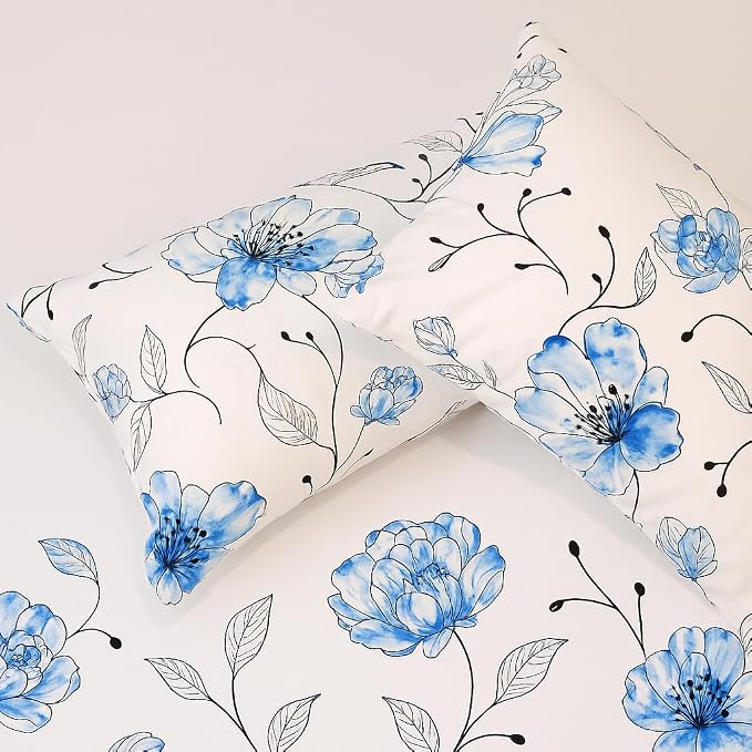 King Size Bedsheet With 2 Pillow Covers Soft Microfiber - 108 X 108 Inches, White | Wrinkle-Free, Breathable & Cooling Fabric For Comfortable Sleep