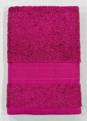 Bombay Dyeing Plain Santino 500 Gsm Cotton Hand Towel Set - Mahroon (2 Piece)