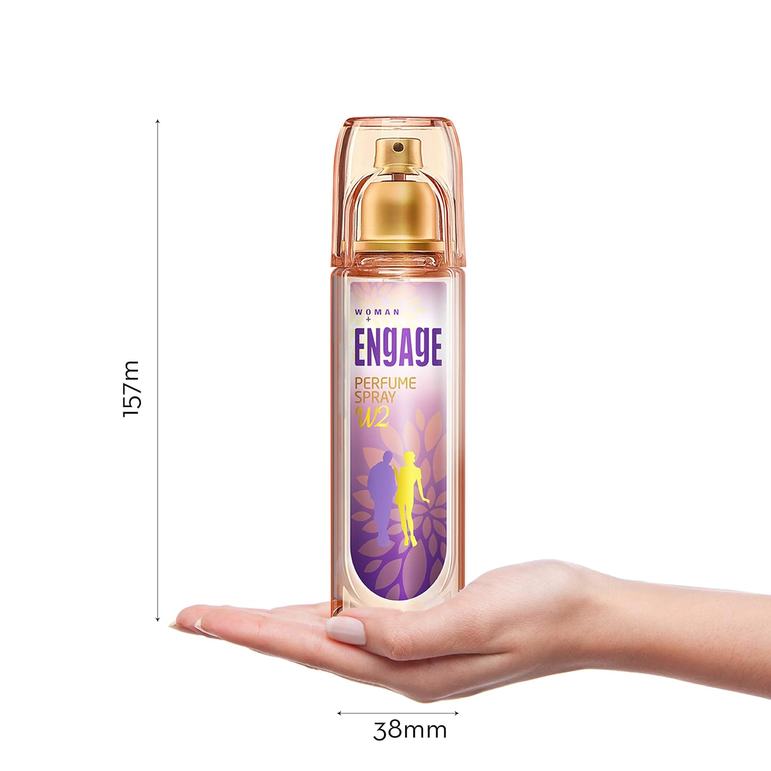 Engage M1 Perfume Spray For Men  & W2 Perfume Spray For Women 120ml Each 4 Fl.oz.