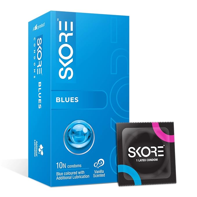 Skore Blue Condoms - 100 Count