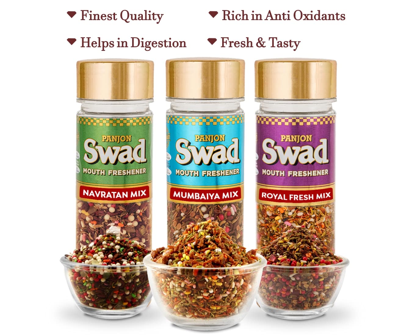 Panjon Swad Mouth Fresheners Big Combo Pack 9 Bottles