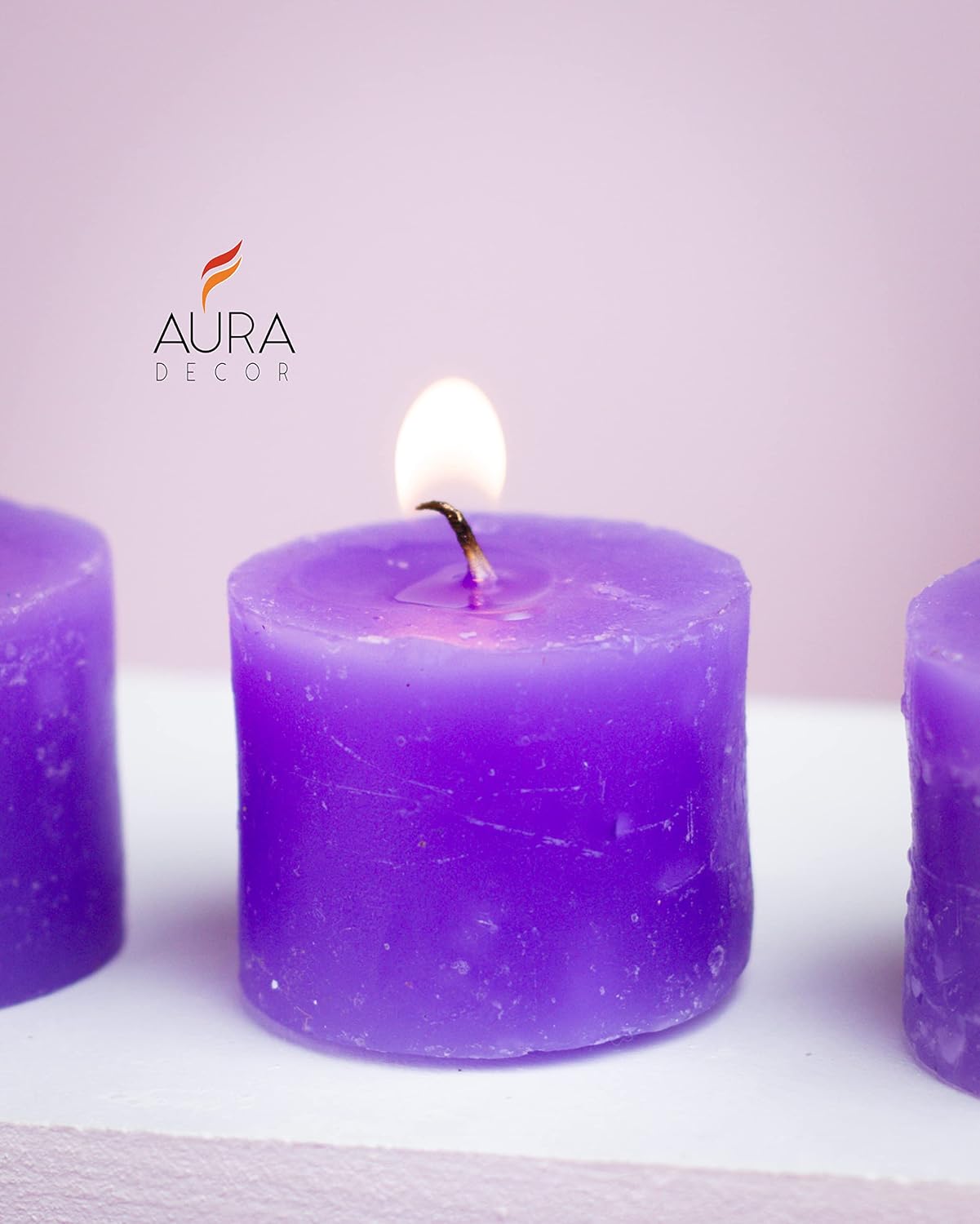 LAVENDER FRAGRANCE VOTIVE CANDLES SET OF 6 ,BURNING TIME 5 HOURS BEST FOR DIWALI
