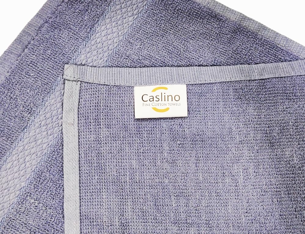 Caslino Small Cotton Face Towels 1200 Gsm | Soft & Absorbent Towel For Women & Men - Steel Grey (Pack Of 12)