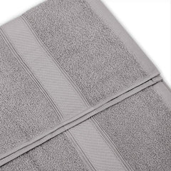 Welspun Alpha Cotton Large Bath Towel Soft & Absorbent 500 Gsm (Dobby - Light Grey)