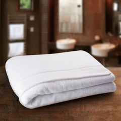 Spread Spain 100% Cotton Bath Towels 500 Gsm | Resort Bath Towel, Super Absorbent & Soft Bath Towel Large Size For Men & Women (White)