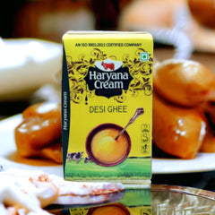 Natural Pure Desi Cow Ghee By Haryanacream | Natural & Healthy Homemade Fresh Ghee Prepared Using Traditional Method Good For Eyes | 2 Litre (1 Litr * 2) 67.6 Ounce | Box Pack