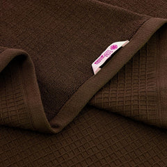 Casa Copenhagen Egyptian Cotton Waffle Large Size Bath Towel 500 Gsm (Brown)