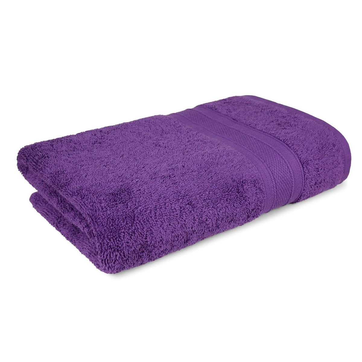 Trident Soft Comfort Air Rich 100% Cotton Bath Towels 500 Gsm | Large Size Bathroom Towels For Men/Women (Plum)