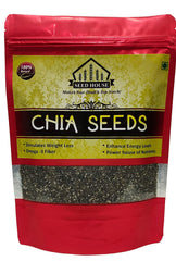 Seed House Premium Chia Seeds Rich In Omega 3 & Fibre Chia Seeds For Weight Loss Supports Skin Health & Digestive System | 400gm 0.8lbs