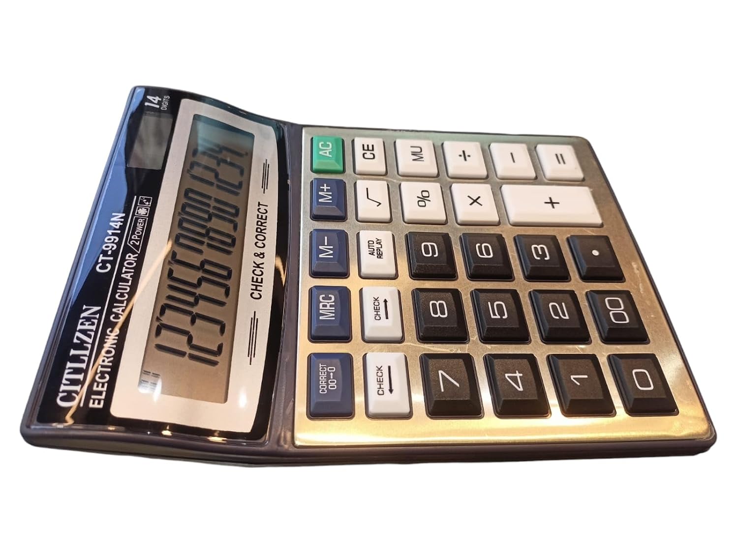 Basic Electronic Calculator 14 Digit CT-9914N | 112 Step Check Correct