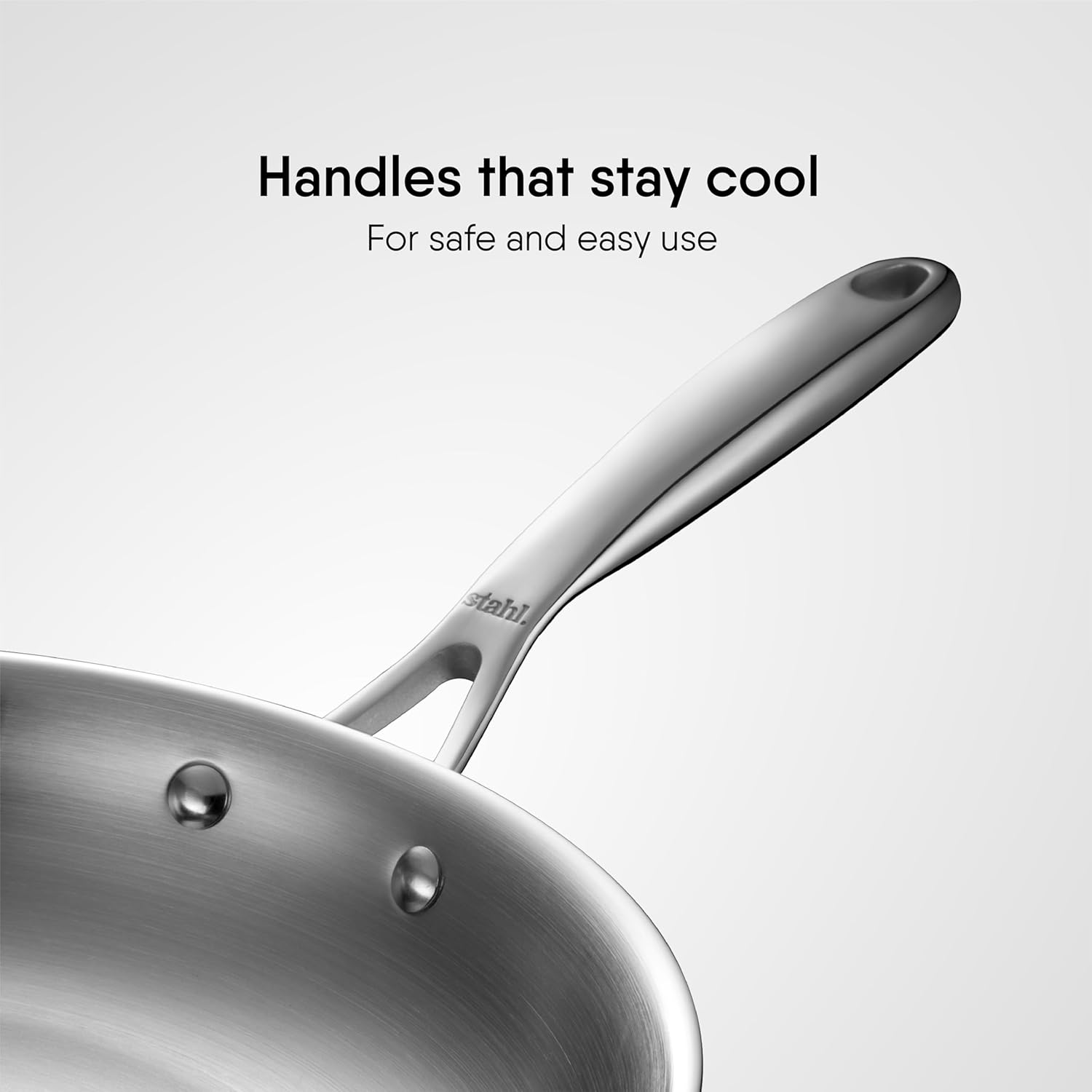 Artisan Triply Stainless Steel Fry Pan With Lid | Induction Base Frying Pan - 1.7 Liters, 22 Cm